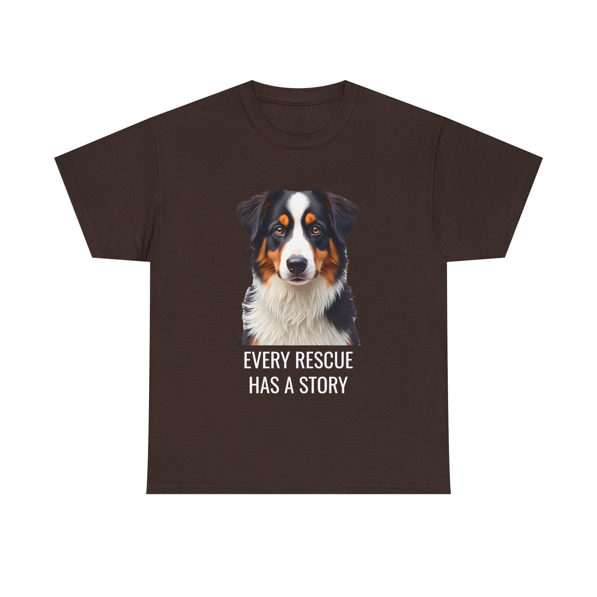 Rescue Australian Shepherd Unisex Heavy Cotton Tee 4
