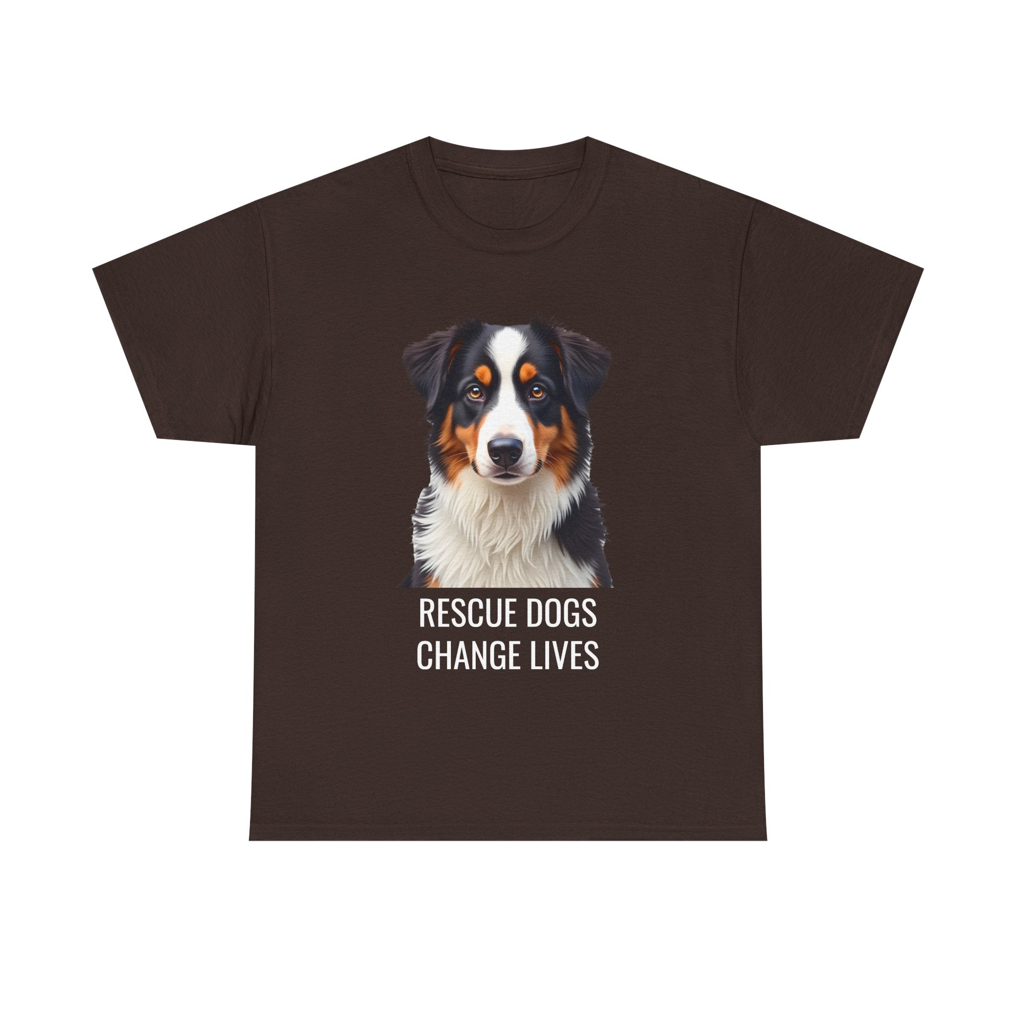 Rescue Australian Shepherd Unisex Heavy Cotton Tee 6