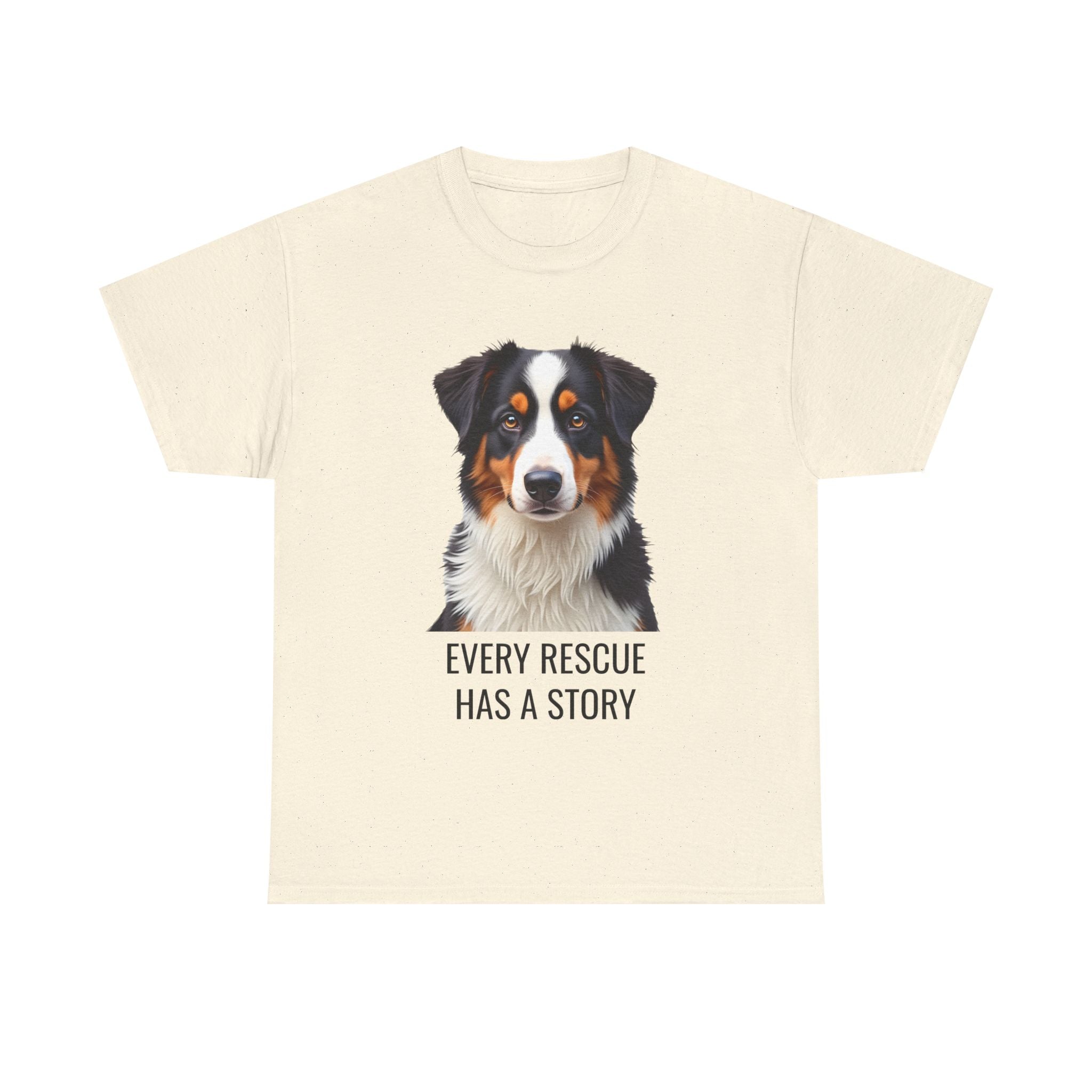 Rescue Australian Shepherd  Unisex Heavy Cotton Tee 3