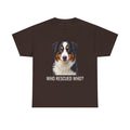 Rescue Australian Shepherd Unisex Heavy Cotton Tee 2