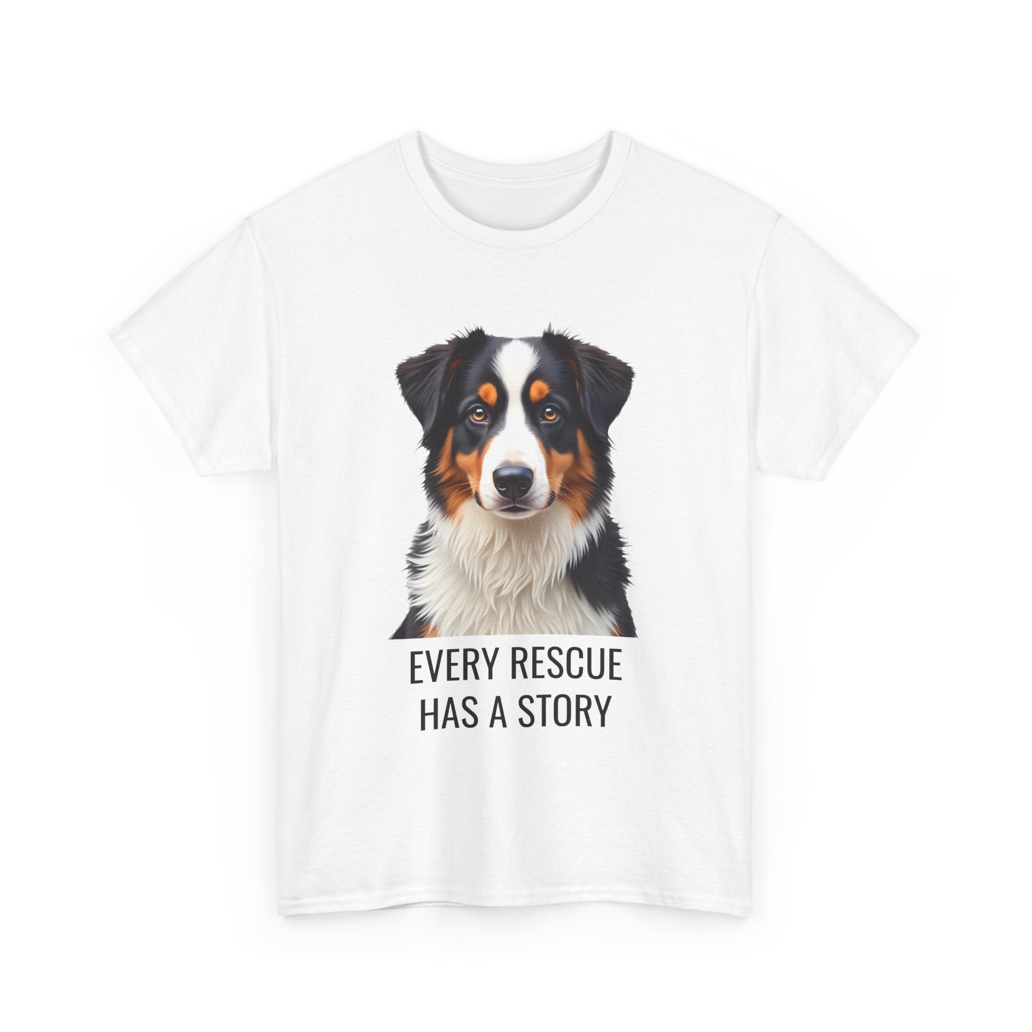 Rescue Australian Shepherd  Unisex Heavy Cotton Tee 3