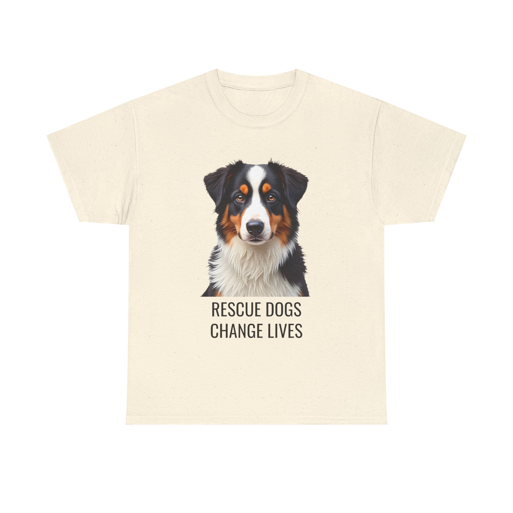 Rescue Australian Shepherd Unisex Heavy Cotton Tee 5