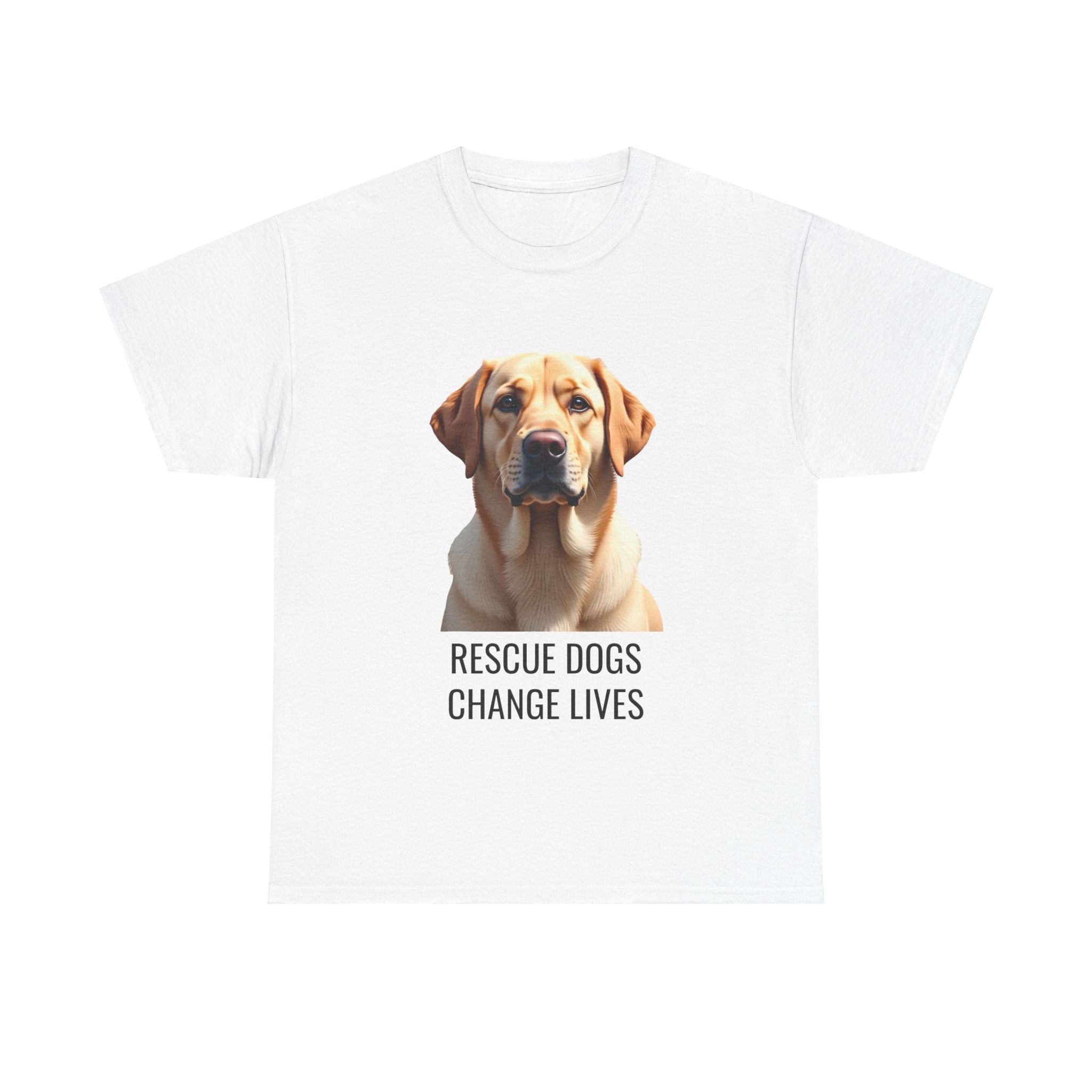 Rescue Labrador Retriever Unisex Heavy Cotton Tee 5