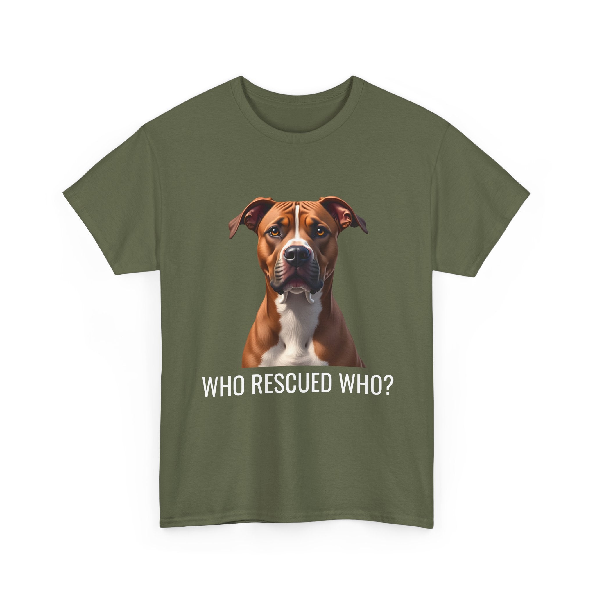 Rescue Pitbull Unisex Heavy Cotton Tee 2