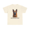 Rescue German Shepherd Unisex Heavy Cotton Tee 1
