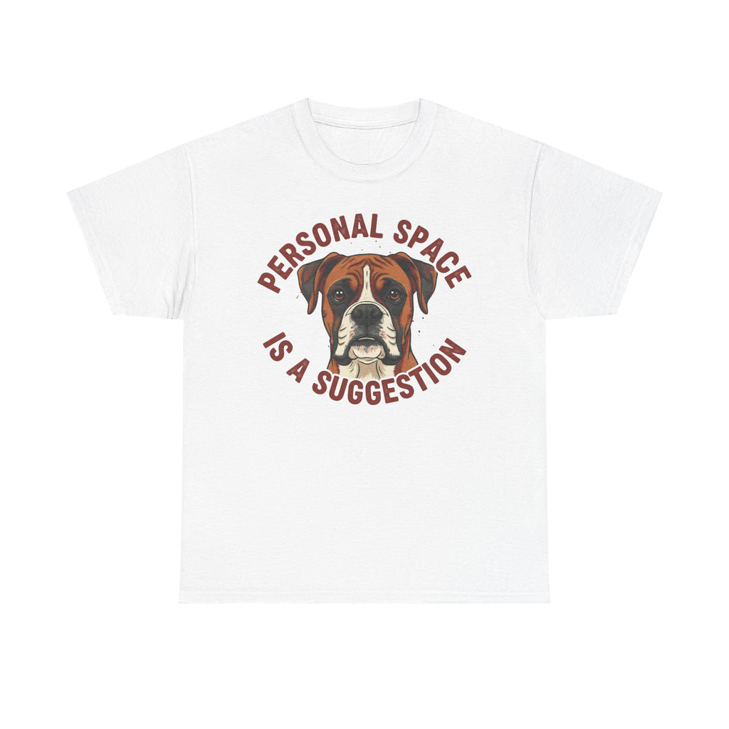 Boxer “Personal Space Is A Suggestion” Unisex Heavy Cotton Tee