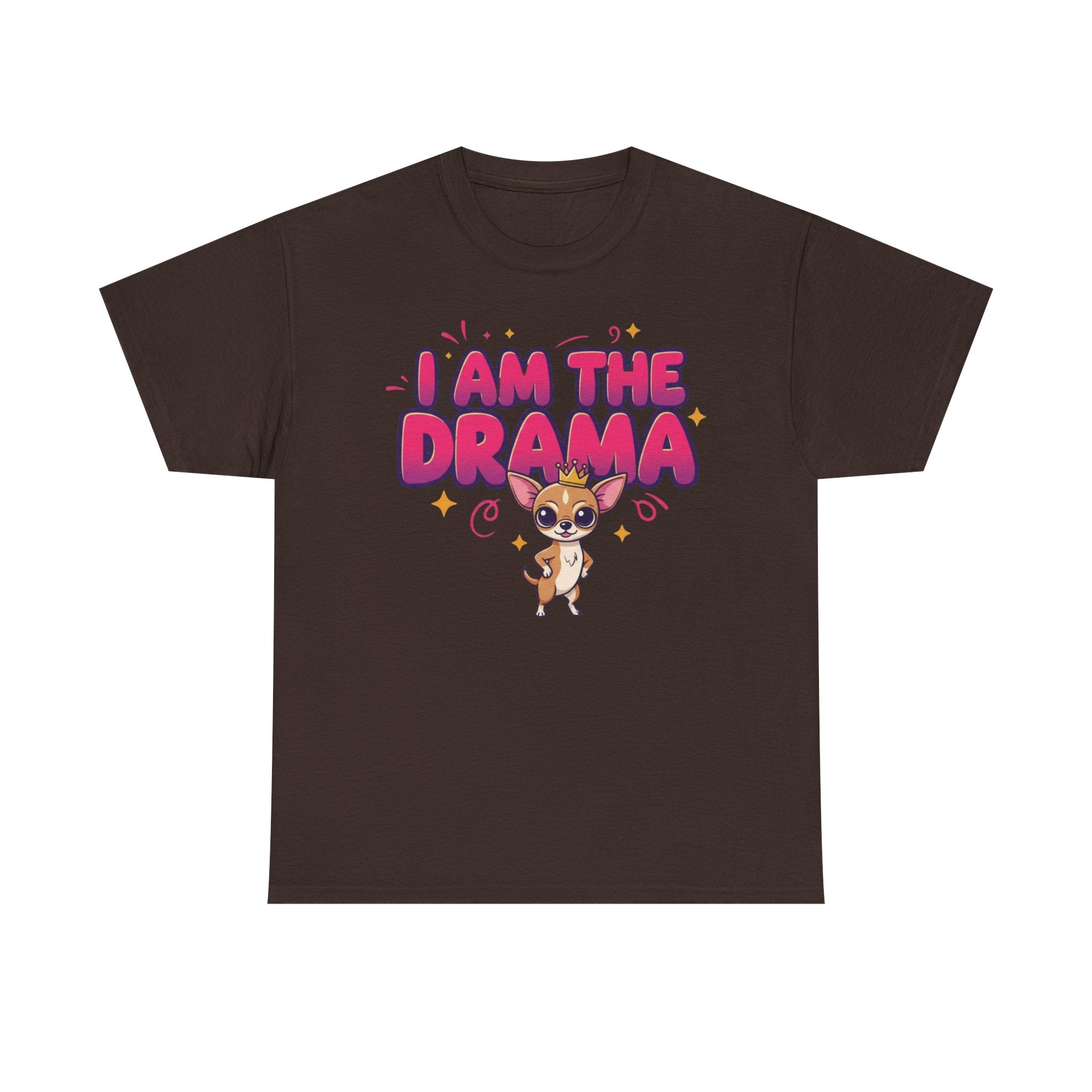 Chihuahua "I Am The Drama" Unisex Heavy Cotton Tee