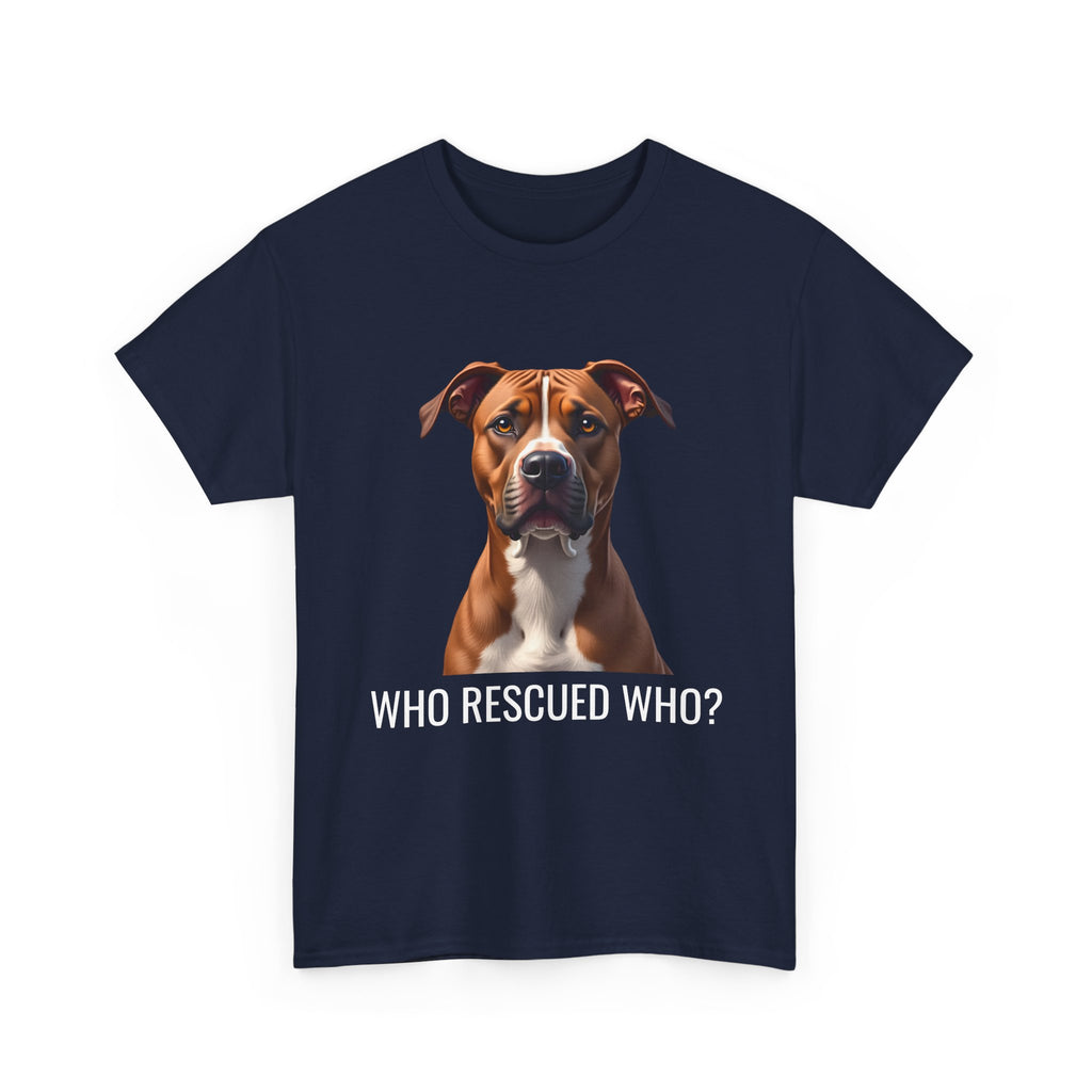 Rescue Pitbull Unisex Heavy Cotton Tee 2