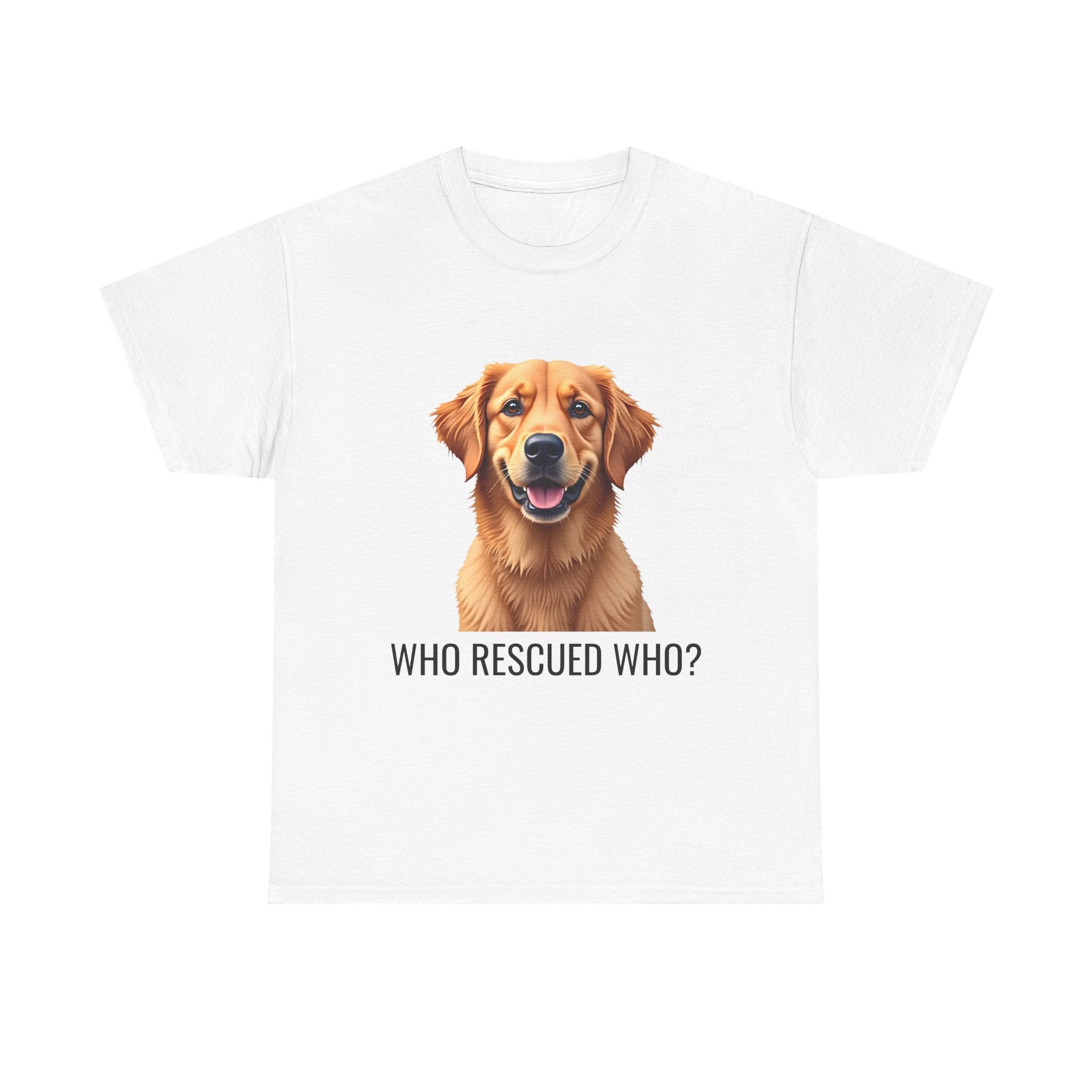 Rescue Golden Retriever Unisex Heavy Cotton Tee 1
