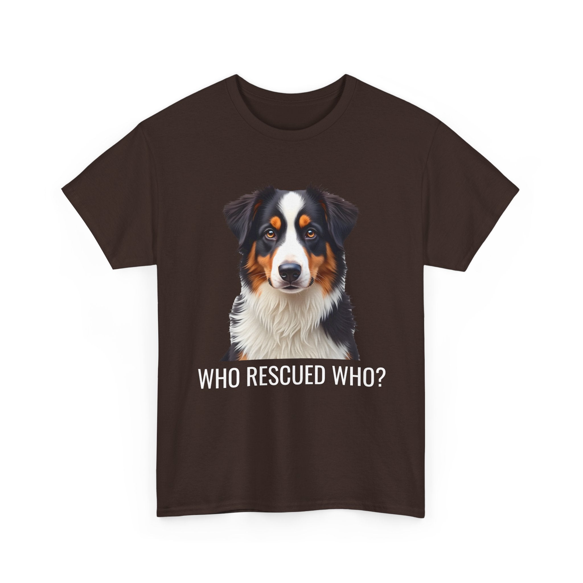 Rescue Australian Shepherd Unisex Heavy Cotton Tee 2