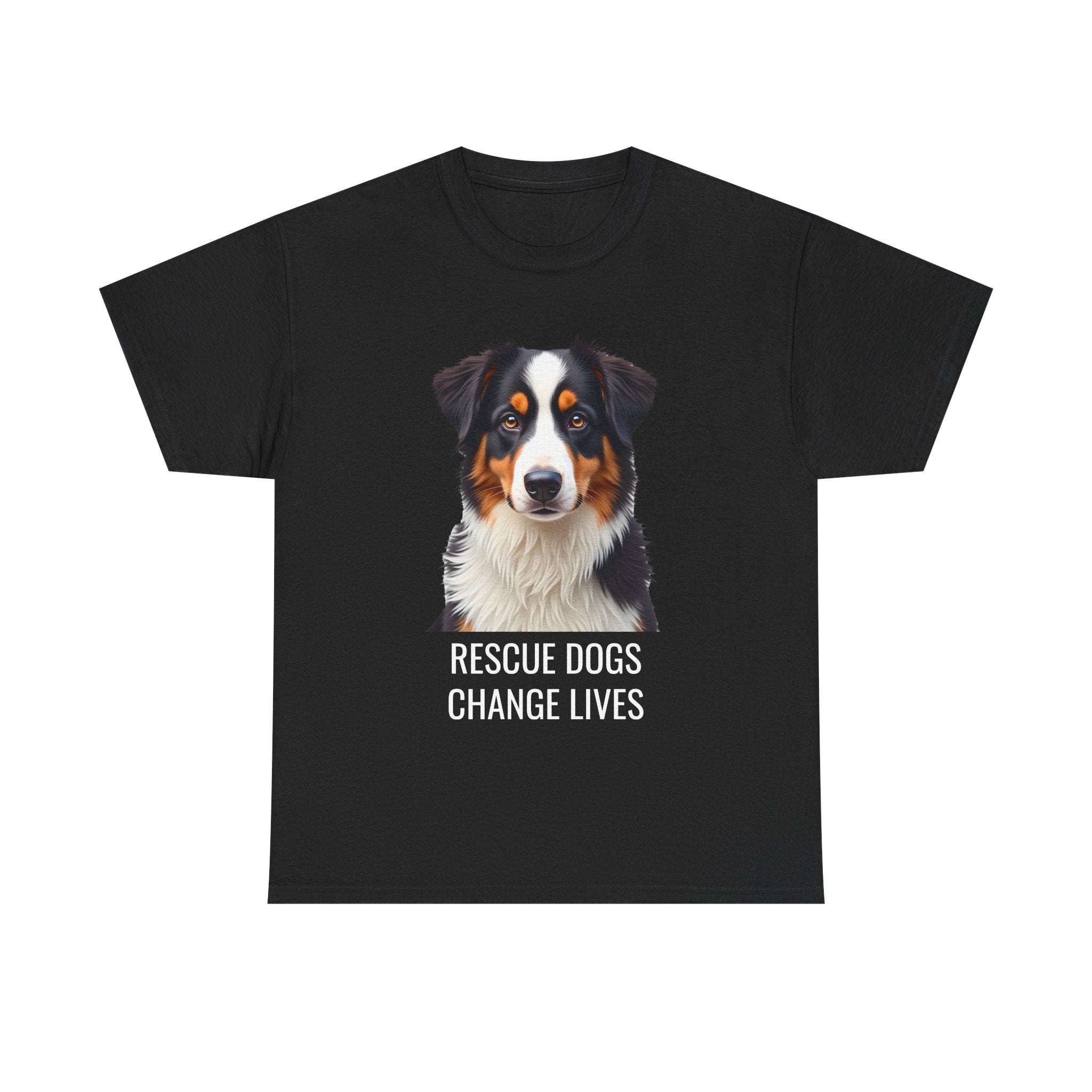 Rescue Australian Shepherd Unisex Heavy Cotton Tee 6