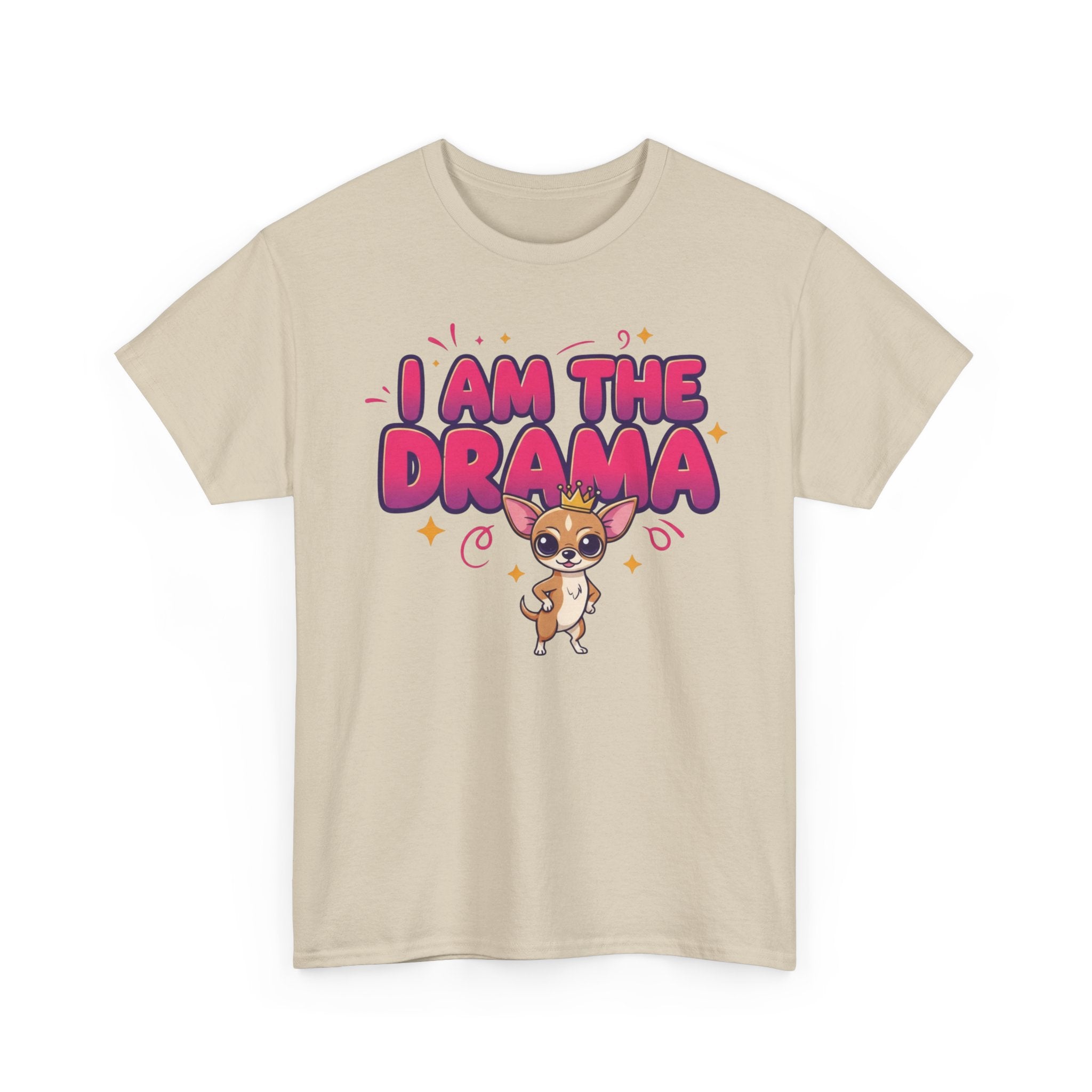 Chihuahua "I Am The Drama" Unisex Heavy Cotton Tee