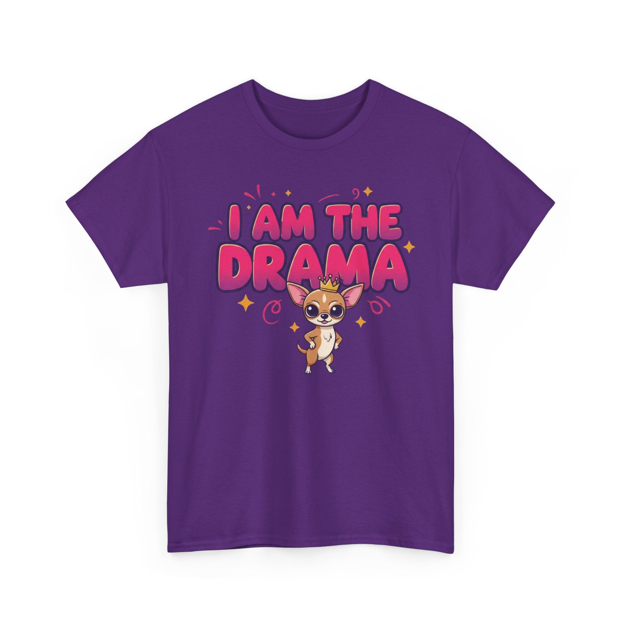 Chihuahua "I Am The Drama" Unisex Heavy Cotton Tee